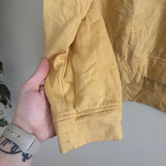 Rae Dunn Long Sleeve Graphic Blessed Crewneck Sweater Yellow Women’s Size L - Picture 6 of 8